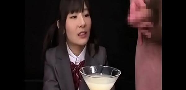  Asian Bukakke - 50 cumshots in a cup